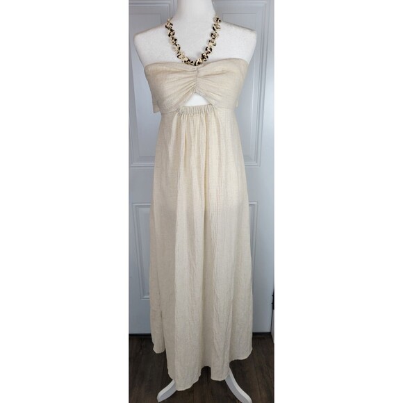 Zara Tortoiseshell Effect Chain Midi Dress Size M - Picture 2 of 9